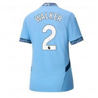 Manchester City Kyle Walker #2 Replica Home Shirt Ladies 2024-25 Short Sleeve